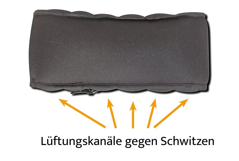 Abbildung des aufblasbaren Rückenkissens