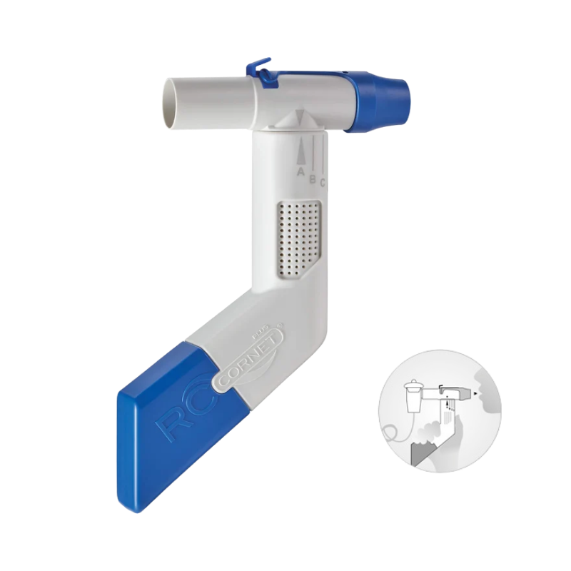 RC-Cornet PLUS Atemtherapiegerät für die Bronchien mit Inhalationsanschluss