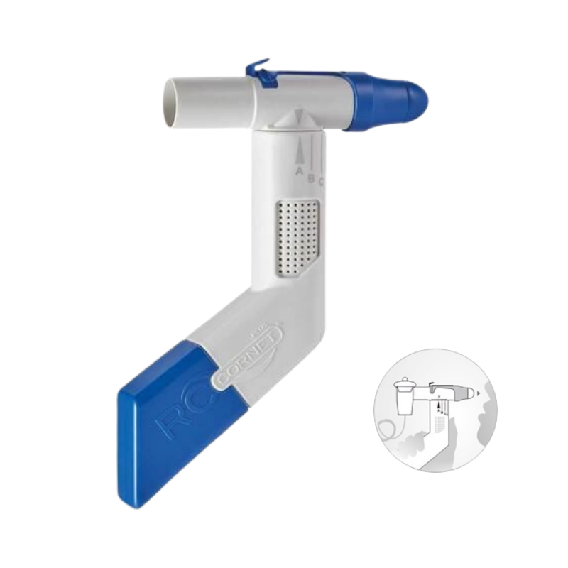 RC-Cornet PLUS NASAL Atemtherapiegerät für die Nase & Nasennebenhöhlen mit Inhalationsanschluss 