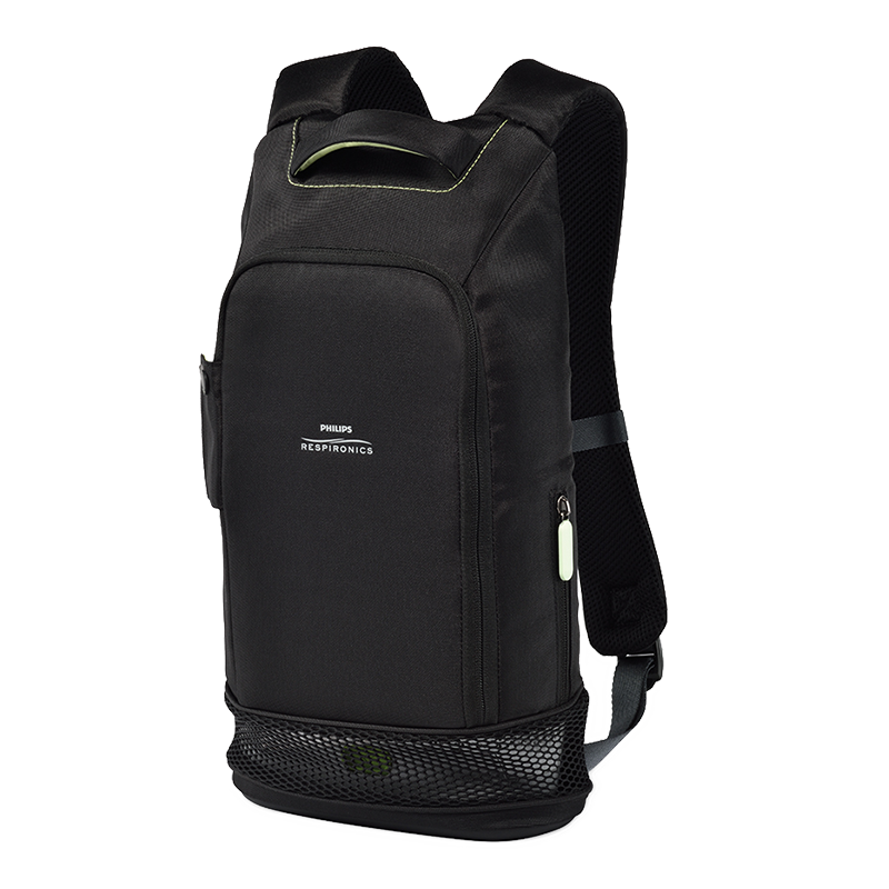 Produktbild des schwarzen Rucksacks für den SimplyGO Mini Sauerstoffkonzentrator