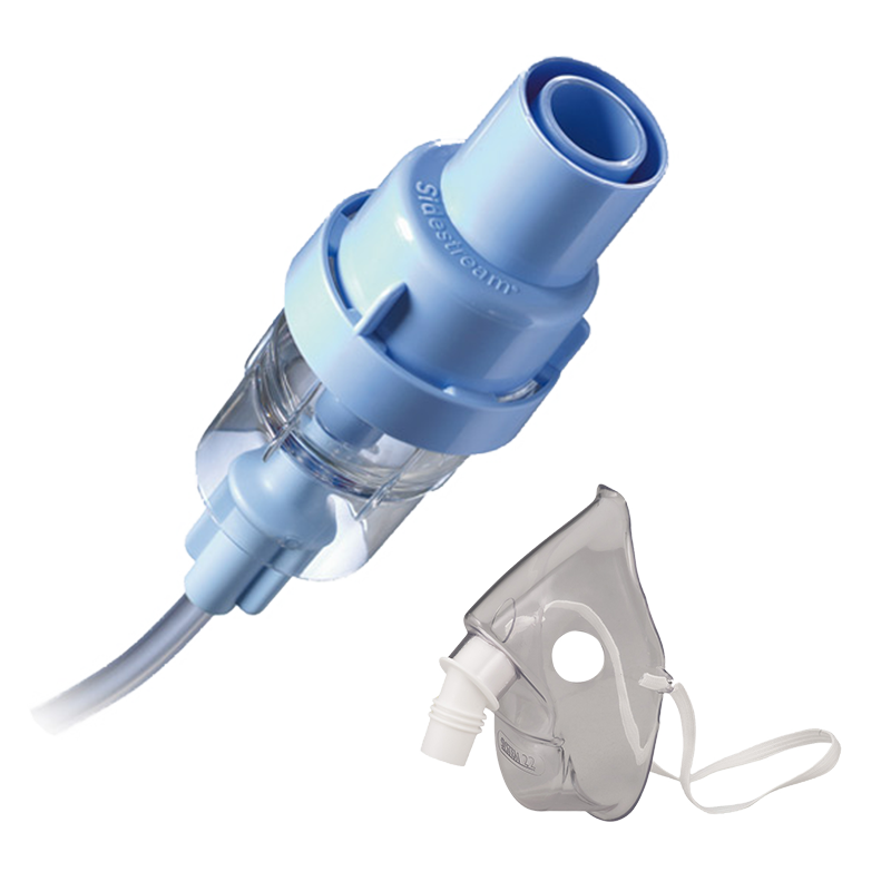 Produktbild des SideStream Verneblers mit der Maske für Erwachsene