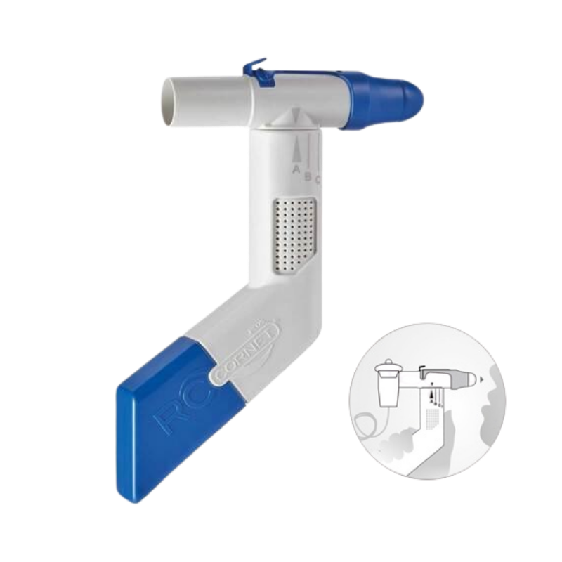 RC-Cornet PLUS NASAL Atemtherapiegerät für die Nase & Nasennebenhöhlen mit Inhalationsanschluss 